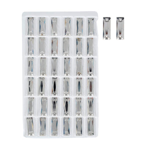 Art.10063 Cristal Rectangular 6x18mm 36pz