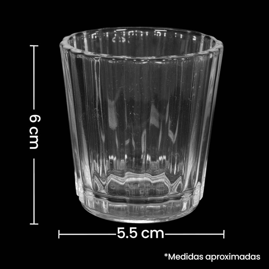 Art.10644 Vaso De Cristal 6x5.5cm 1pz