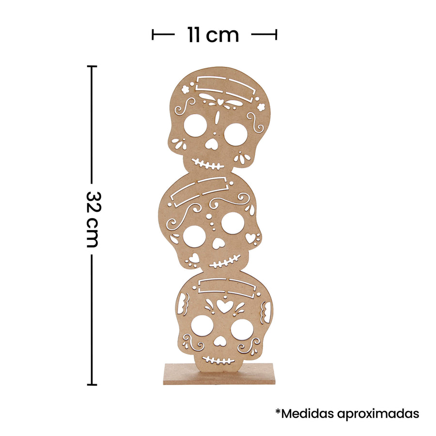 Art.10688 Torre Calaveritas 32x11x6cm 1pz