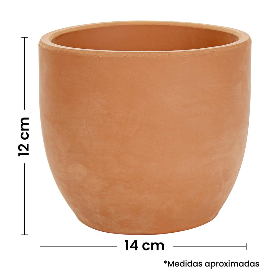 Art.10723 Maceta Barro Taza 12x14cm 1pz
