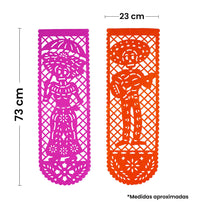 Art.10728 Mantel De Papel Picado 73x23cm 4pz