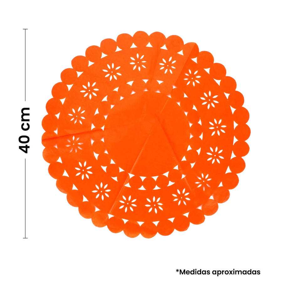 Art.10732 Mantel Picado De Papel 45cm 4pz