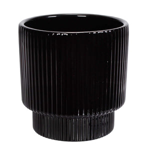 Art.10883 Base Cerámica Rayas Mediana 13x12.5cm 1pz