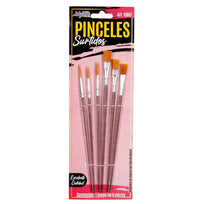 Art.10967 Juego De Pinceles Surtido Varios Tamaños 6pz