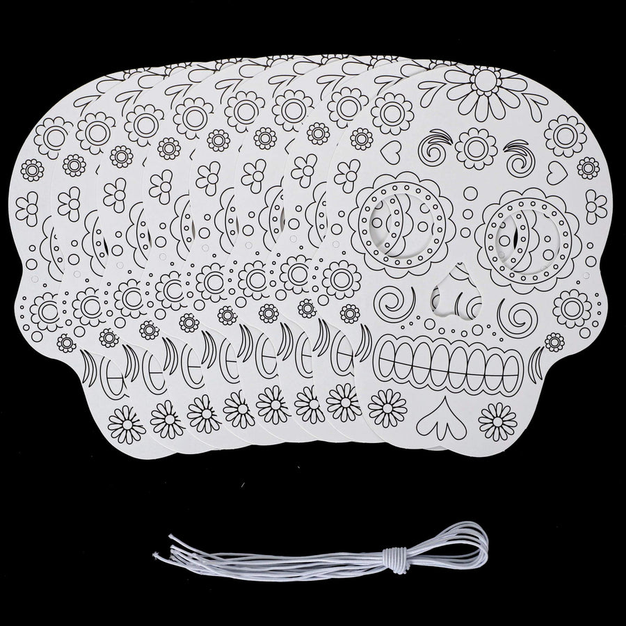 Art.11007 Mascara Para Pintar Calavera 21x16.5cm 8pz