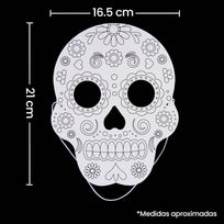 Art.11007 Mascara Para Pintar Calavera 21x16.5cm 8pz