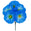 Fantasías Miguel Art.11269 Bush Dalia x5 33cm 1pz Azul