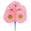 Fantasías Miguel Art.11269 Bush Dalia x5 33cm 1pz Coral
