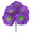 Fantasías Miguel Art.11269 Bush Dalia x5 33cm 1pz Morado