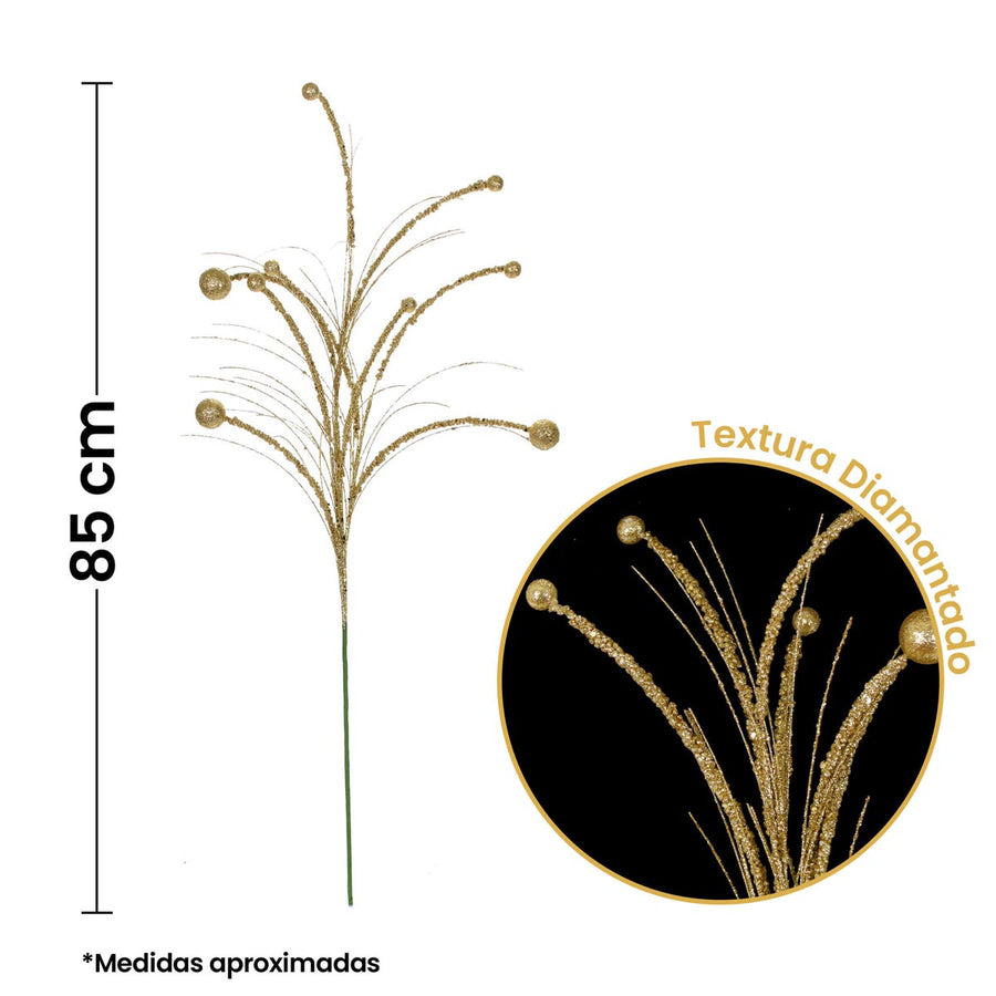 Art.1148 Vara De Follaje Diamantado 85cm 1pz