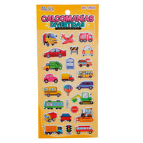 Art.11502 Calcomanía Divertida varios 18x9.5cm 1 planilla