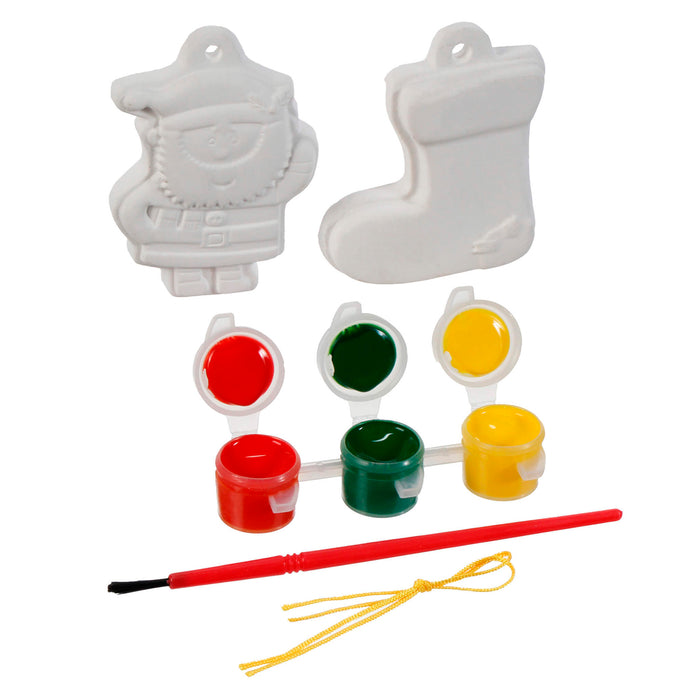 Art.11513 Kit Figura Cerámica Navidad 6.5x5cm (aprox cada figura) 2pz