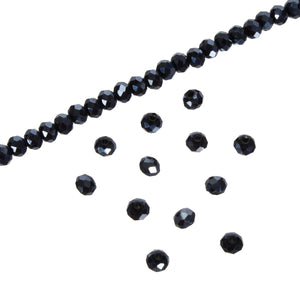 Art.11644 Cuenta Cristal Rondel 6mm Hilo 40cm (aprox 83pz)