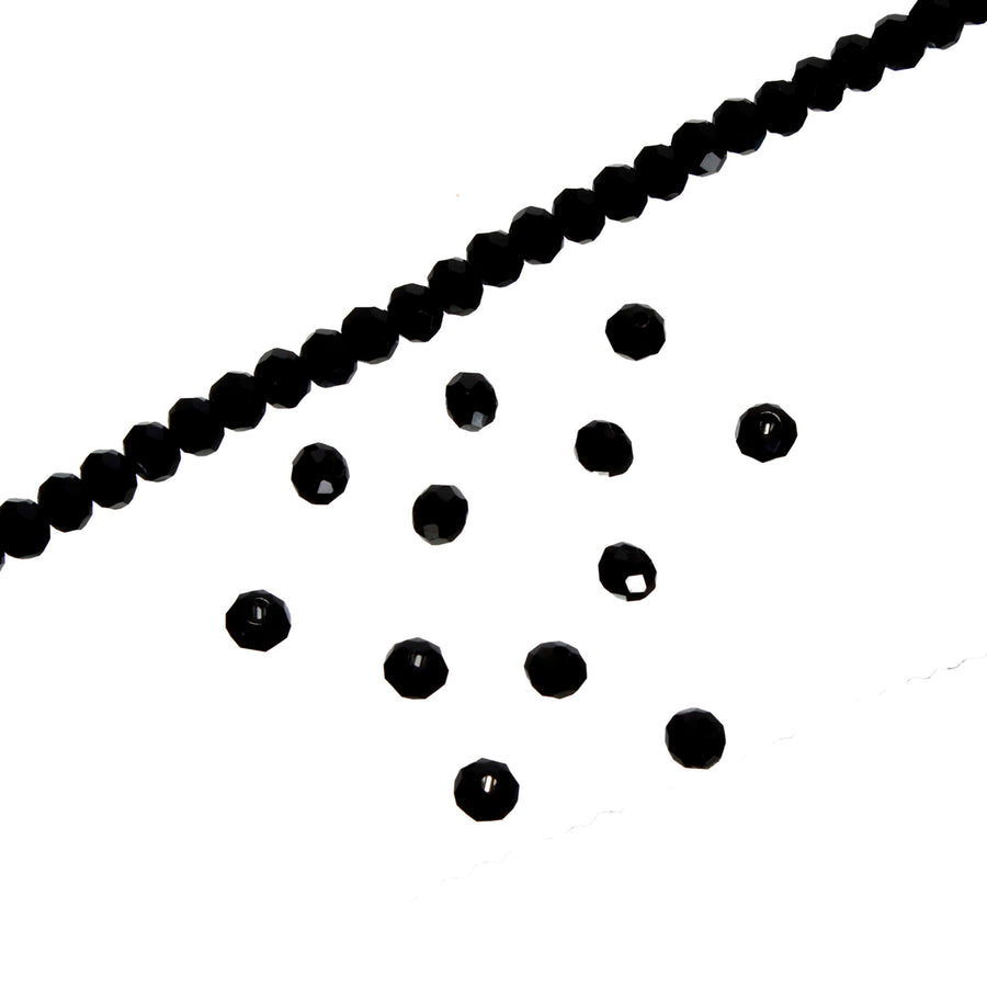 Art.11644 Cuenta Cristal Rondel 6mm Hilo 40cm (aprox 83pz)