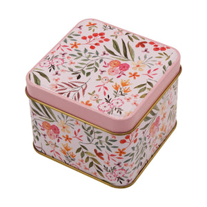 Art.11937 Caja Metal Flores 65x75x75mm 1pz