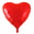 Fantasías Miguel Art.12221 Globo Metalizado Corazón 76cm 1pz Rojo