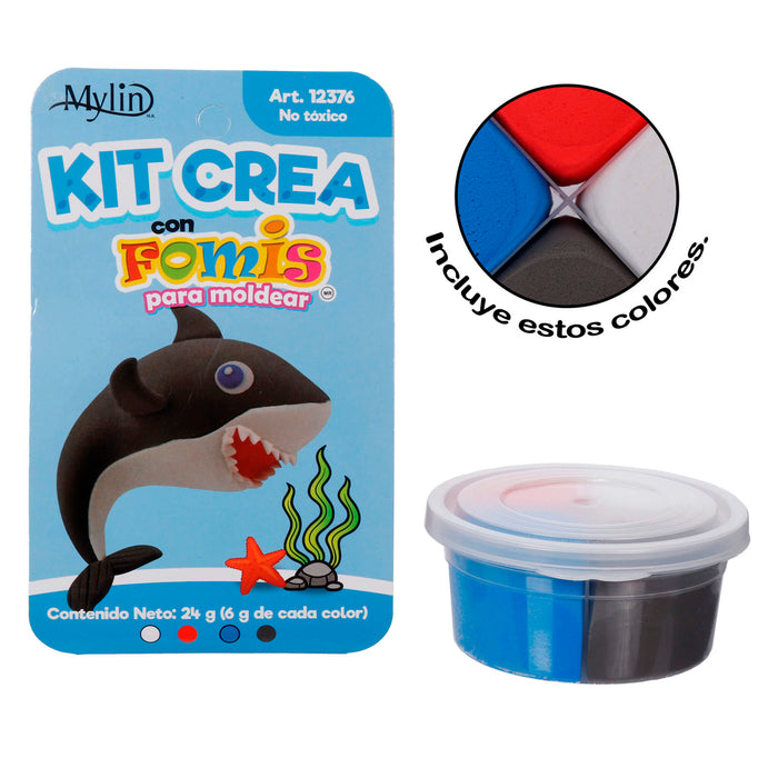 Art.12376 Kit Crea con Fomi Moldeable 4 colores