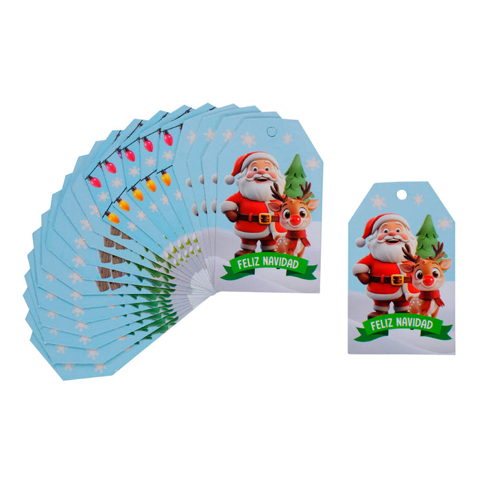 Art.12392 Tarjeta Navidad 6.5x4cm 20pz