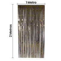 Art.1261 Cortina Metálica Con Estrellas 2x1m 1pz