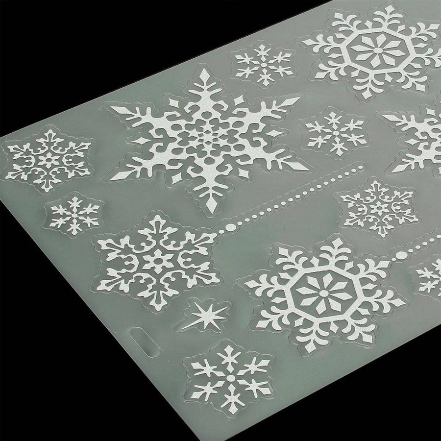 Art.151 Calcomanía Copo De Nieve Mediano  1 Planilla