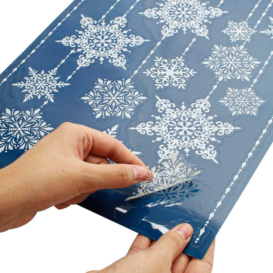 Art.158 Calcomanía Copo De Nieve Para Ventana  1 Planilla