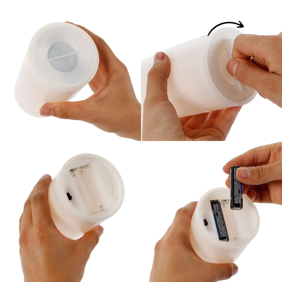 Art.2436 Vela Con Luz Led 12.5x7.5cm 1pz