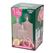 Art.2436 Vela Con Luz Led 12.5x7.5cm 1pz