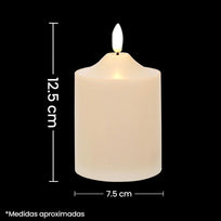 Art.2436 Vela Con Luz Led 12.5x7.5cm 1pz