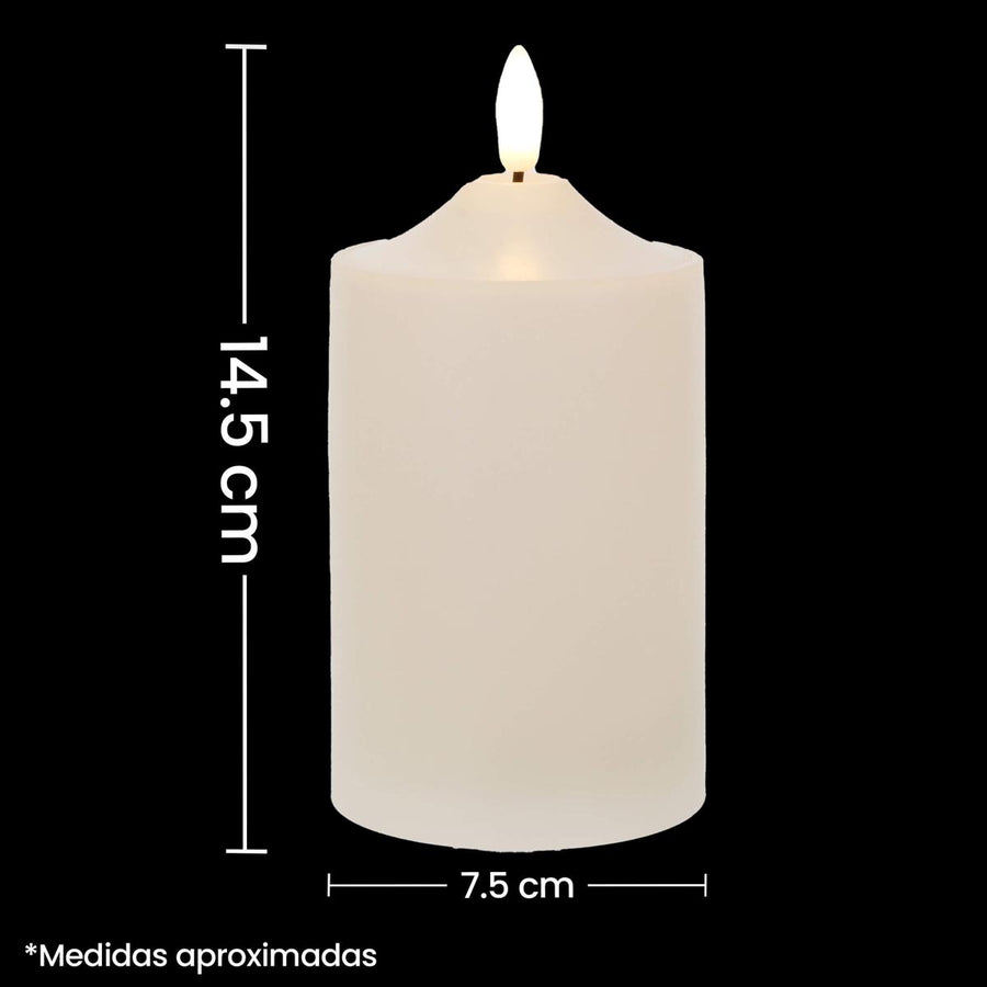 Art.2437 Vela Con Luz Led 14.5x7.5cm 1pz