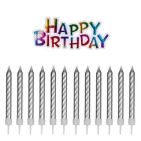 Art.2868 Vela Espiral Happy Birthday 9cm 12pz