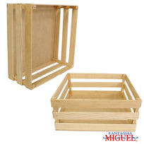 Art.3573 Huacal Cuadrado De Pino 9x20cm 1pz