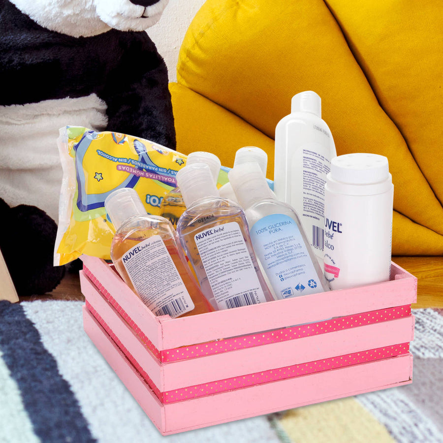 Art.3573 Huacal Cuadrado De Pino 9x20cm 1pz