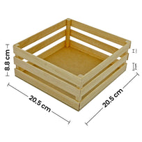 Art.3573 Huacal Cuadrado De Pino 9x20cm 1pz