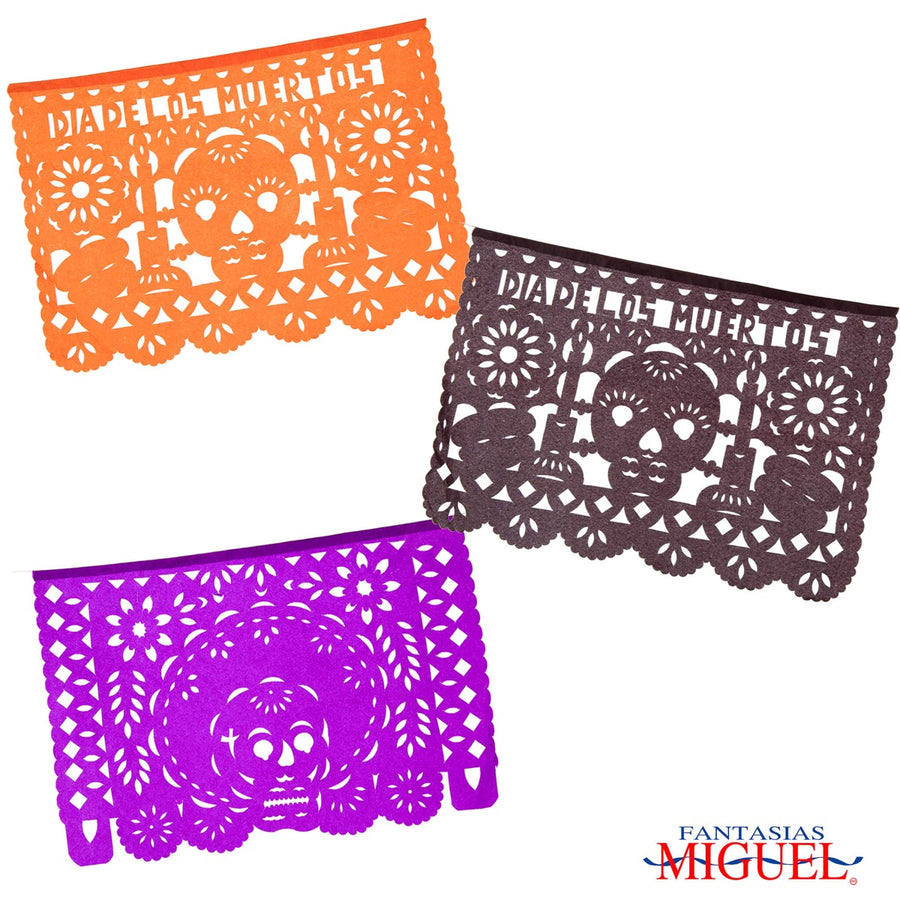 Art.4057 Guia De Papel Picado Muertos 4m 1pz