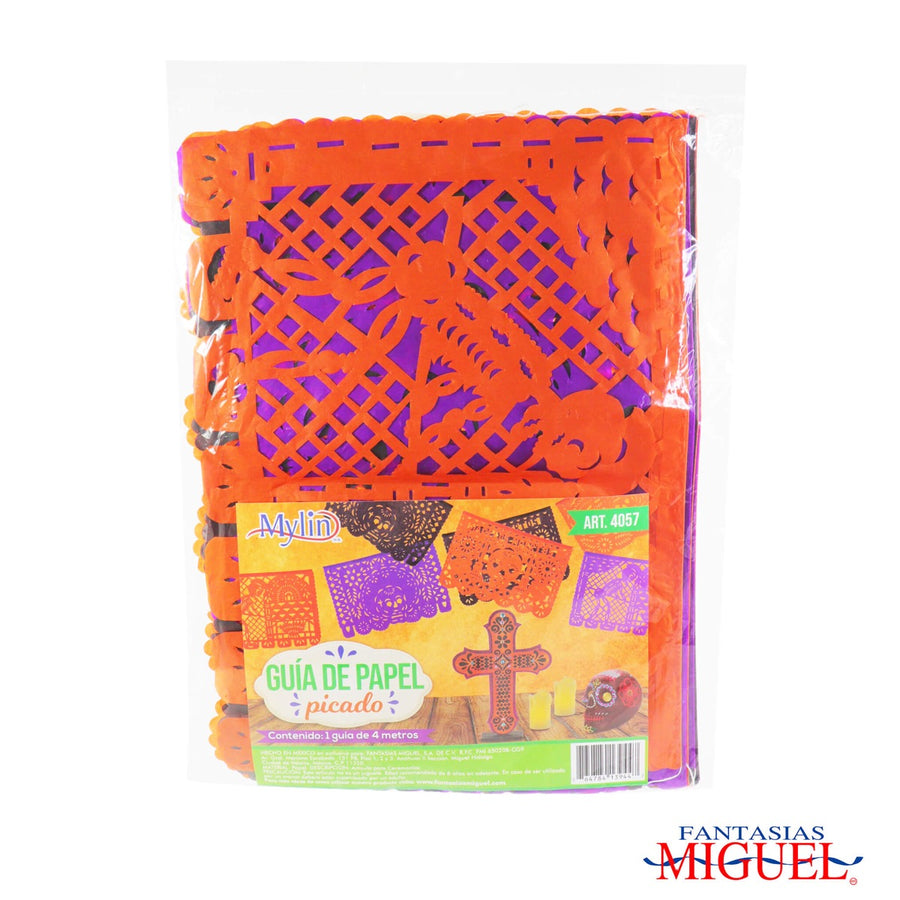 Art.4057 Guia De Papel Picado Muertos 4m 1pz