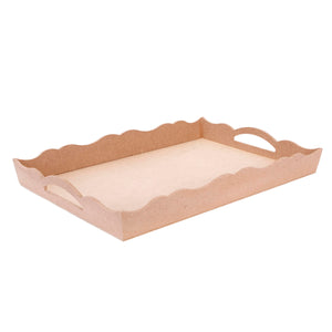 Art.4419 Charola Con Ondas Rectangular 5x40x28cm 1pz