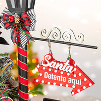 Art.5222 Flecha Navideña Grande Color 22x35cm 1pz