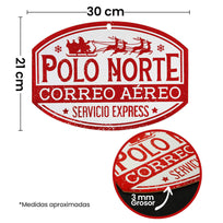 Art.5227 Letrero Correo Vintage Grande 21x30cm 1pz