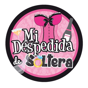 Art.5485 Calcomanía Redonda Despedida