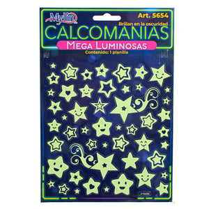 Art.5654 Calcomanía Mega Luminosa