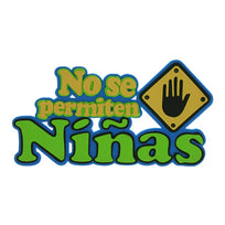 Art.5690 Fomi Letrero No Se Permiten Niñas