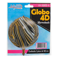 Art.6005 Globo 4D Marmoleado 40cm 1pz