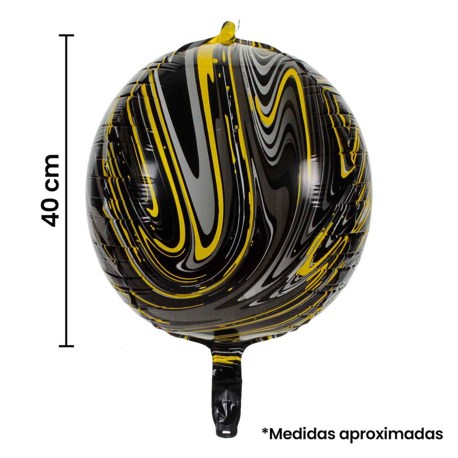Art.6005 Globo 4D Marmoleado 40cm 1pz