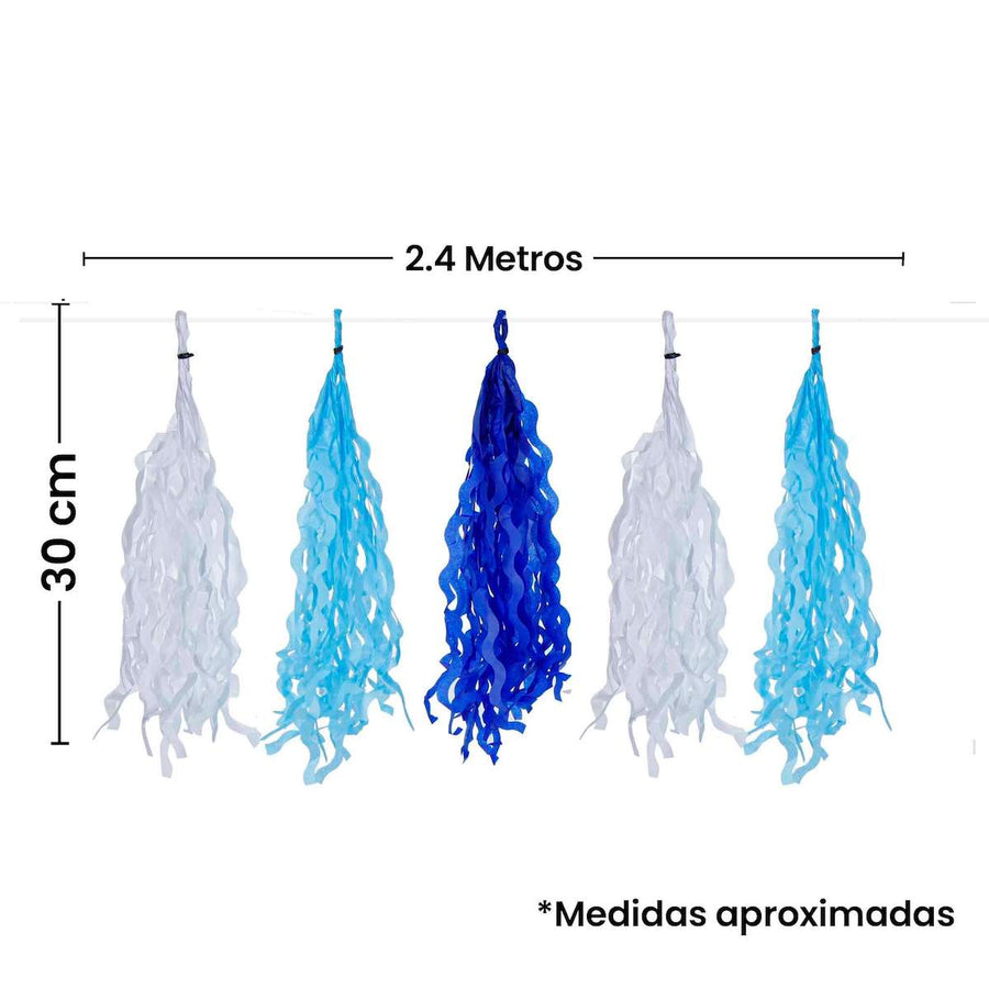 Art.6289 Guia Borlas Ondas Combinadas x10 (Al 33cm Aprox) 2.4m 1pz