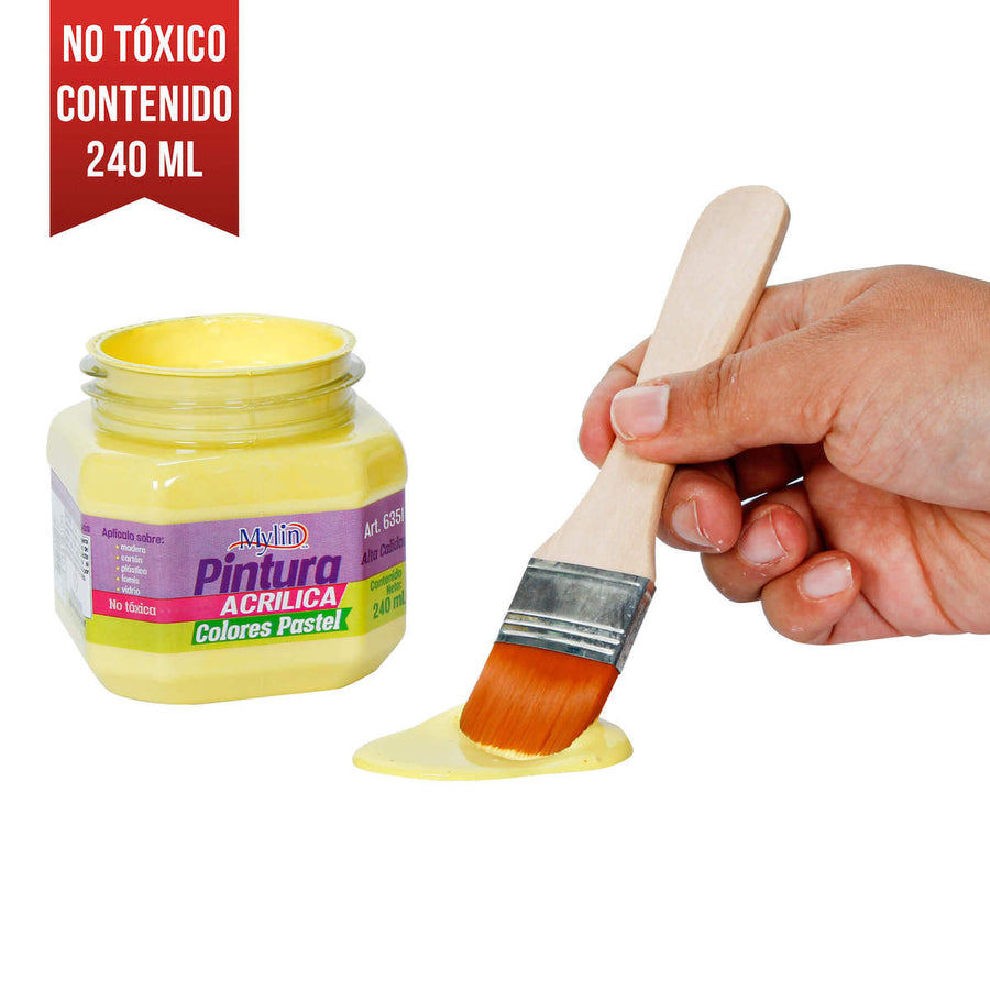 Art.6351 Pintura Acrylica Colores Pastel 240ml 1pz