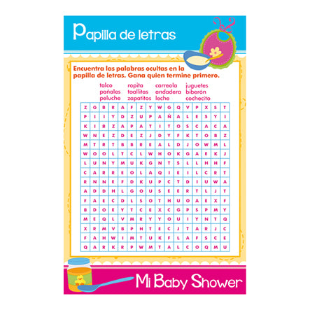 Art.6403 Juegos Baby Shower-Papilla