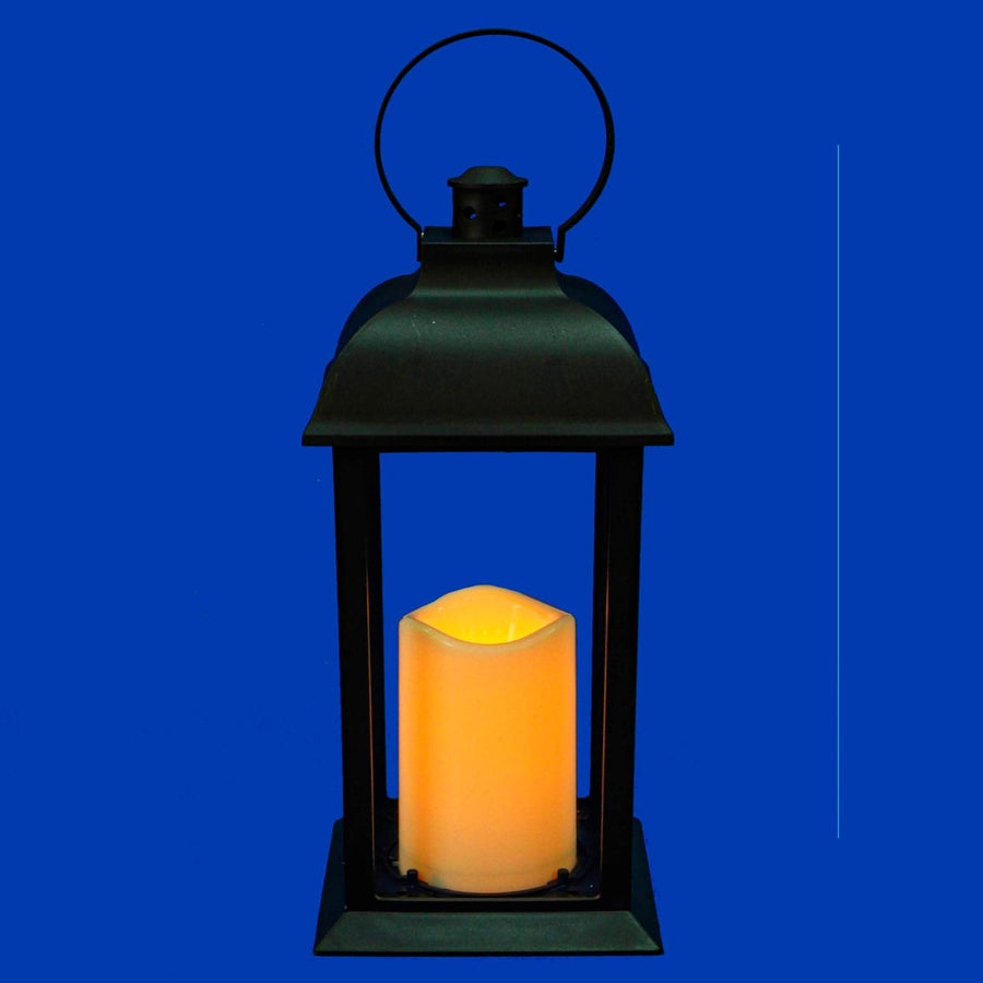 Art.7002 Quinqué Plástico Con Vela 30.5x14x14cm 1pz