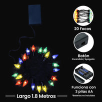 Art.7070 Serie De 20 Focos 1.8m 1pz