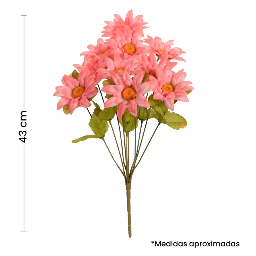 Art.7330 Ramo Grande Flor Fina x10 43cm   Aprox 1pz