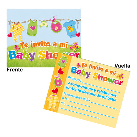 Art.8056 Invitación Baby Ropita